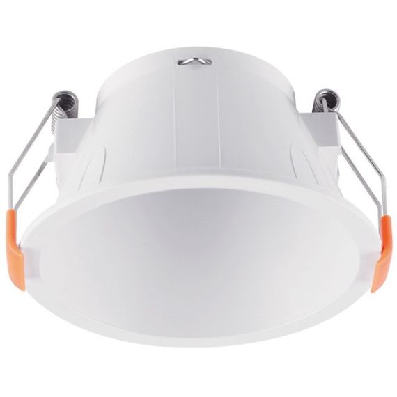 Supporto tondo per faretto GU10 da incasso ?83mm bianco Supporto tondo per faretto GU10 da incasso ?83mm bianco